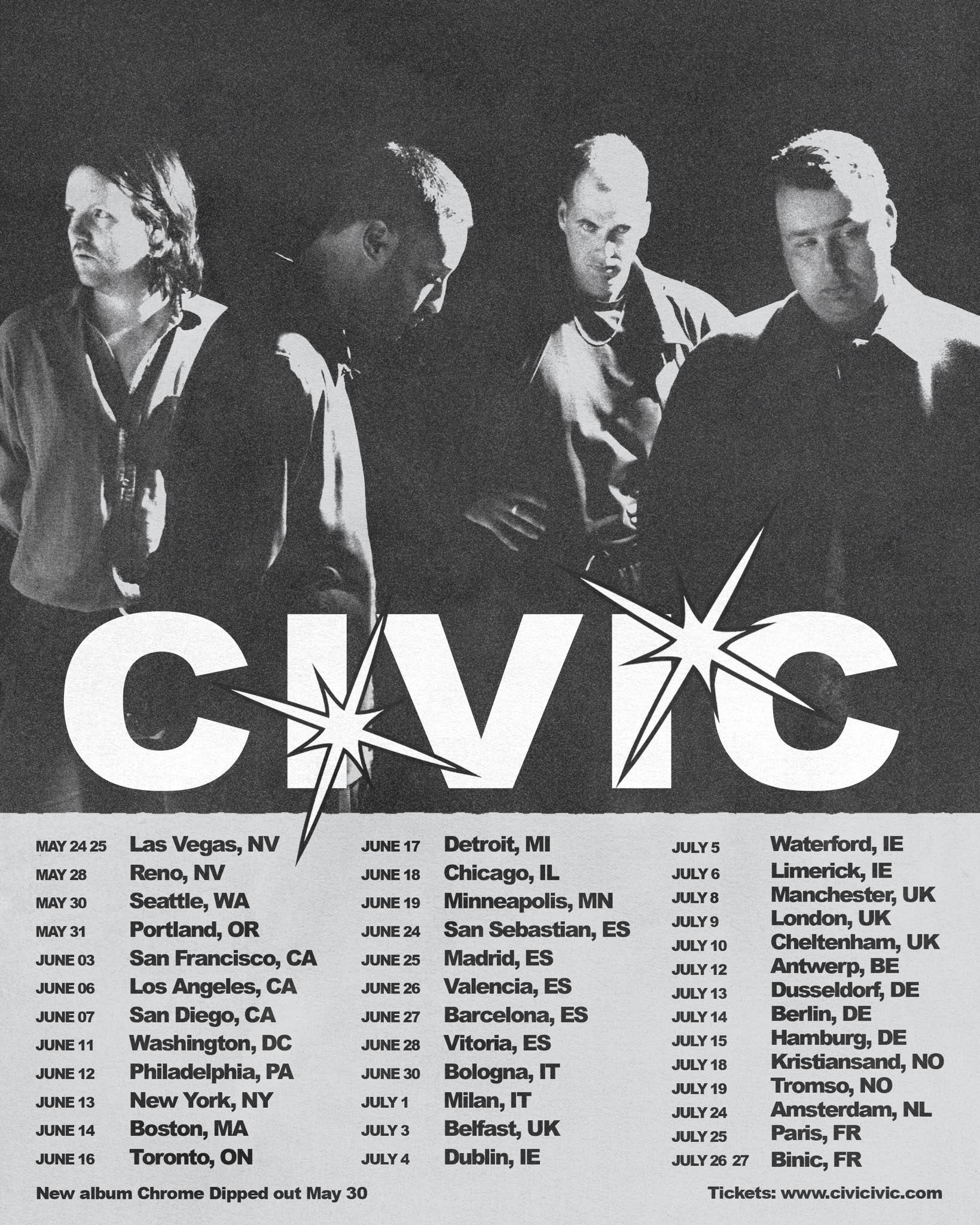 Civic Tour Poster 2025